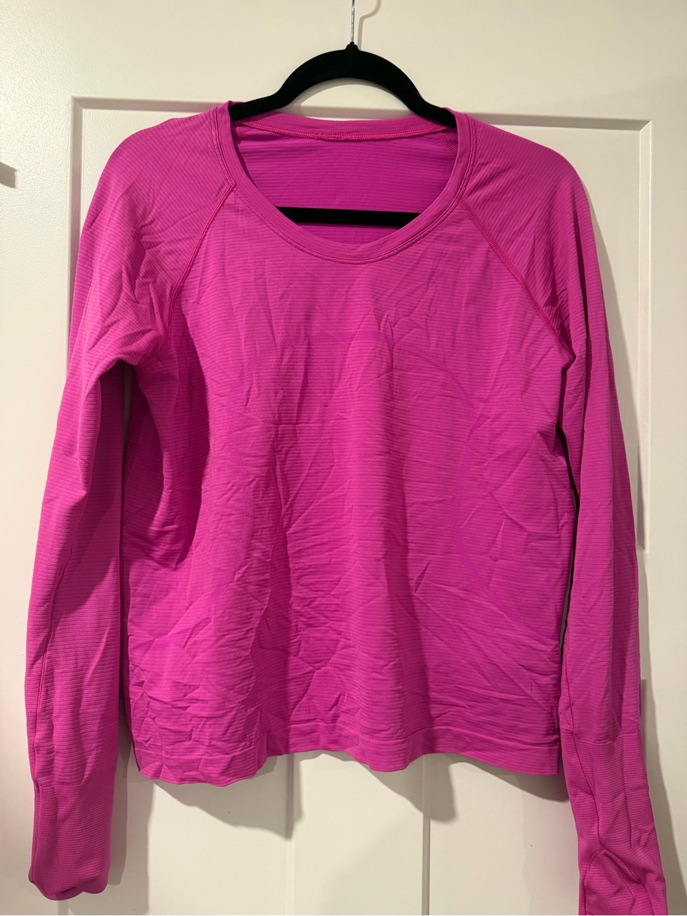 lululemon athletica Long-Sleeve Crew Top - Bright Pink